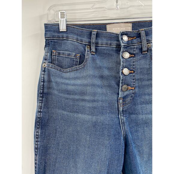 Everlane The Authentic Stretch Vintage High Rise Skinny Button Fly Denim Jeans - Picture 5 of 8